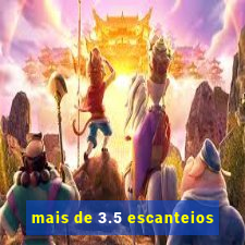 mais de 3.5 escanteios